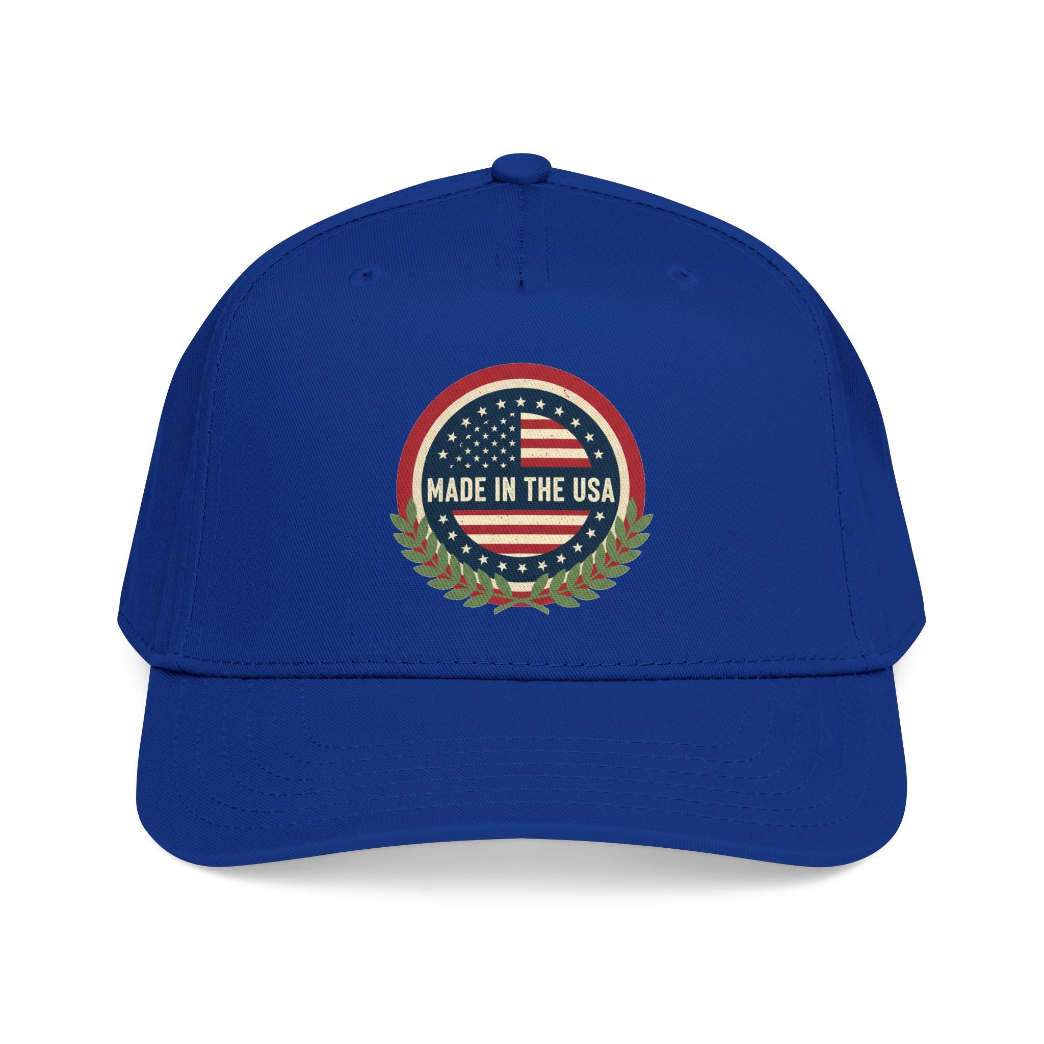 Made in the USA Baseball Cap — Vintage American Flag Patch
