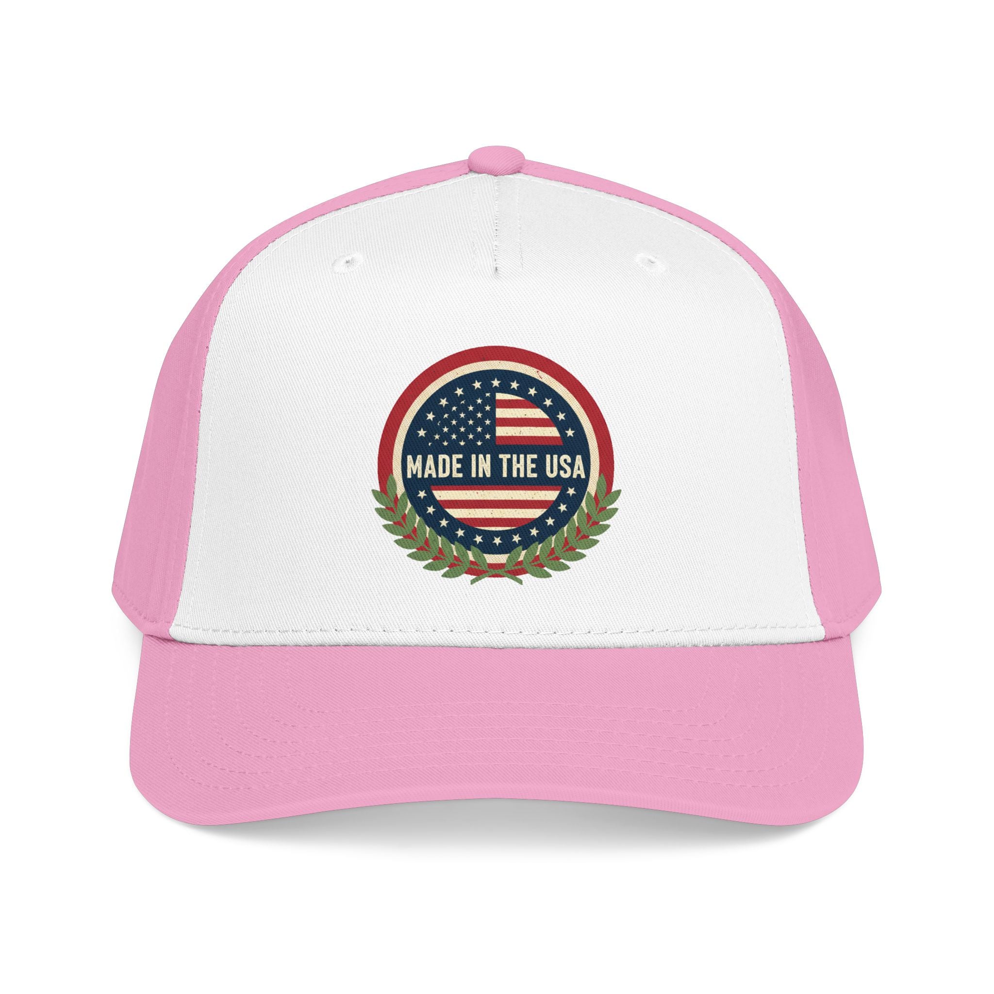 Made in the USA Baseball Cap — Vintage American Flag Patch