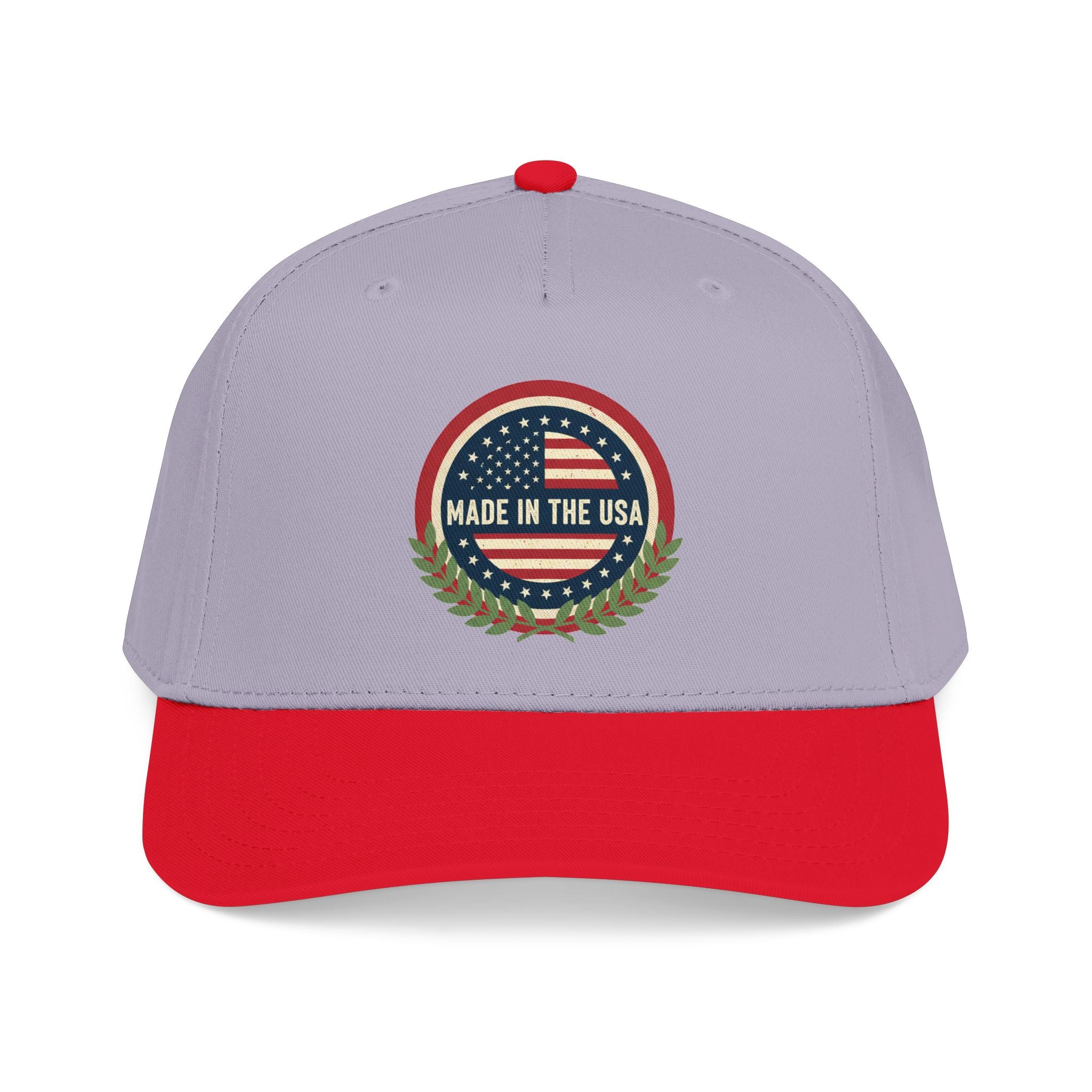 Made in the USA Baseball Cap — Vintage American Flag Patch