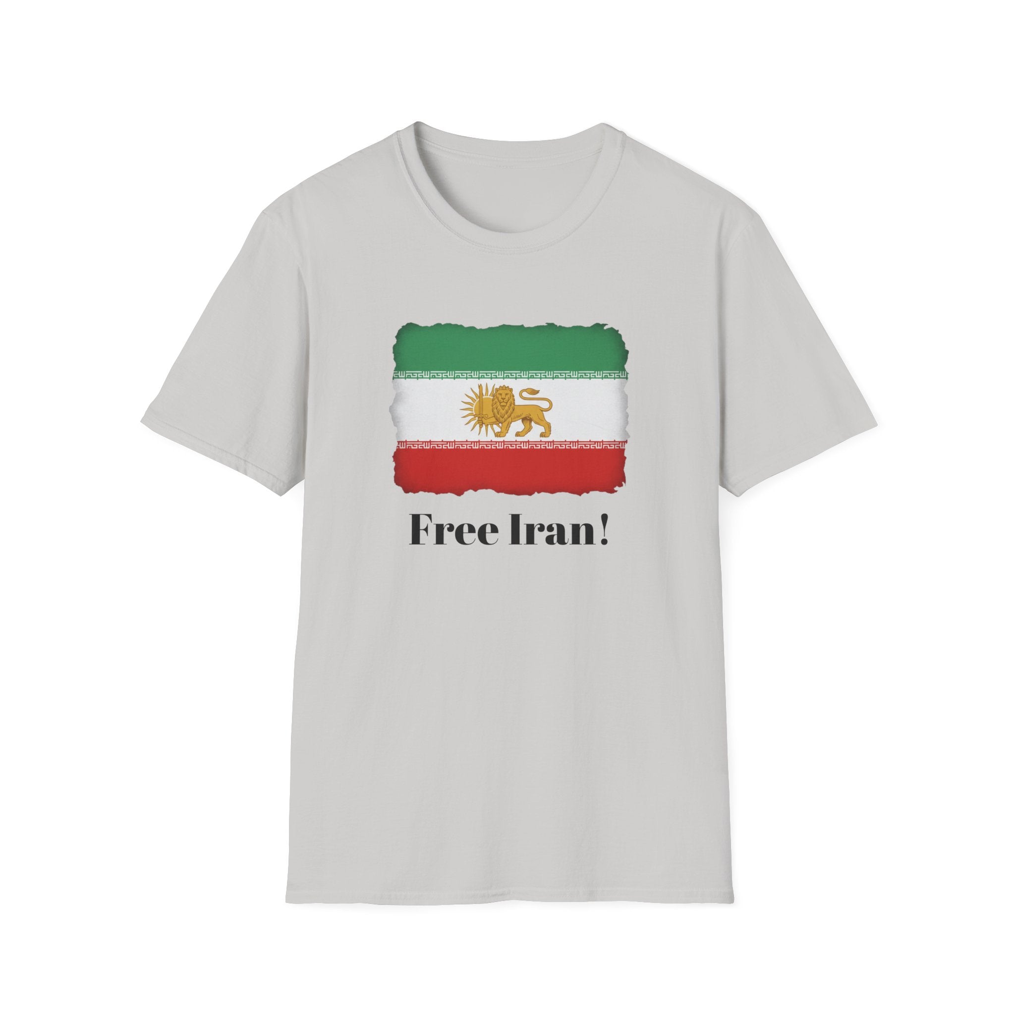 Free Iran Lion & Sun Flag T-Shirt — Lion & Sun Vintage Iran Independence Tee