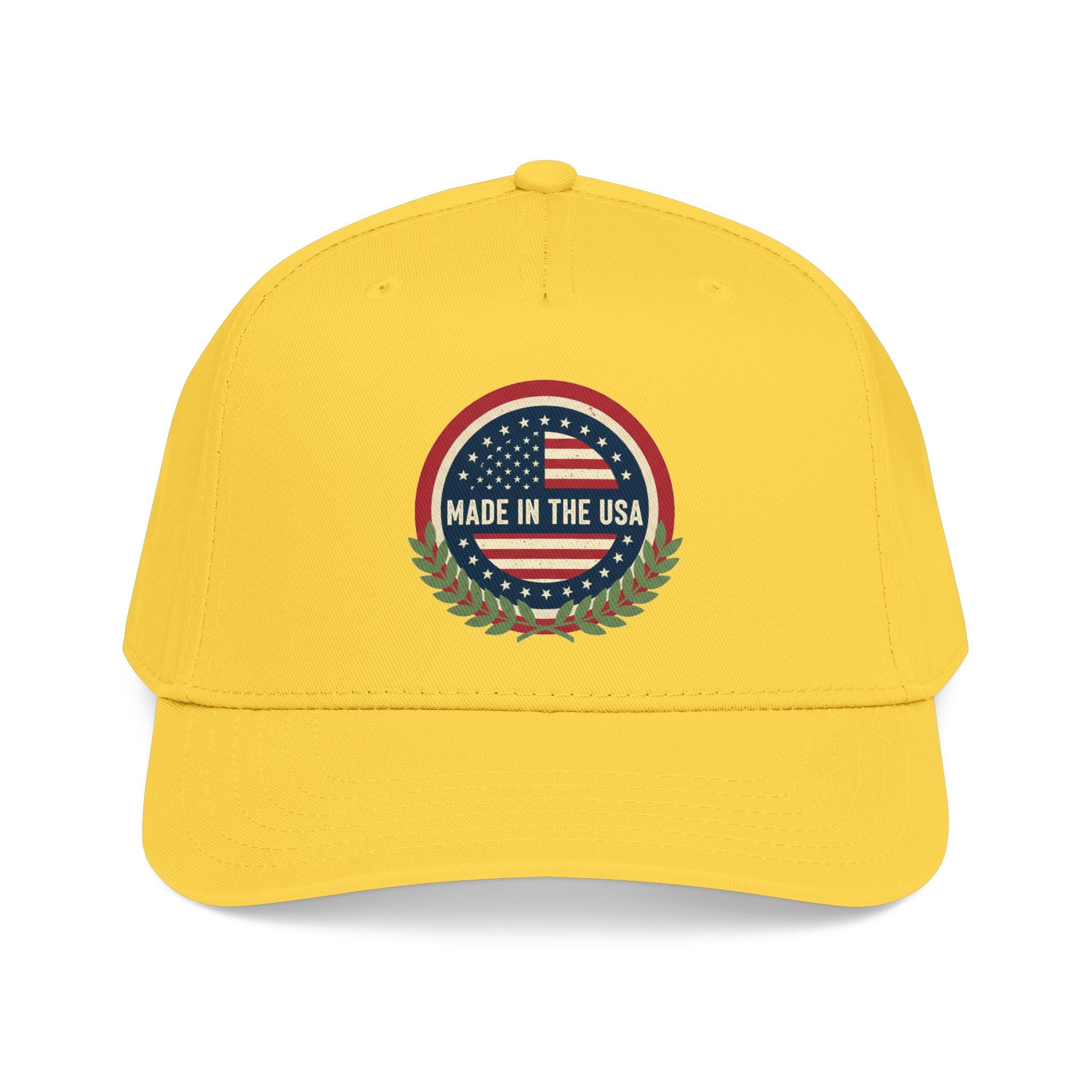 Made in the USA Baseball Cap — Vintage American Flag Patch