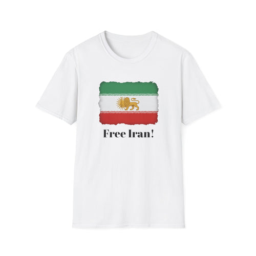 Free Iran Lion & Sun Flag T-Shirt — Lion & Sun Vintage Iran Independence Tee