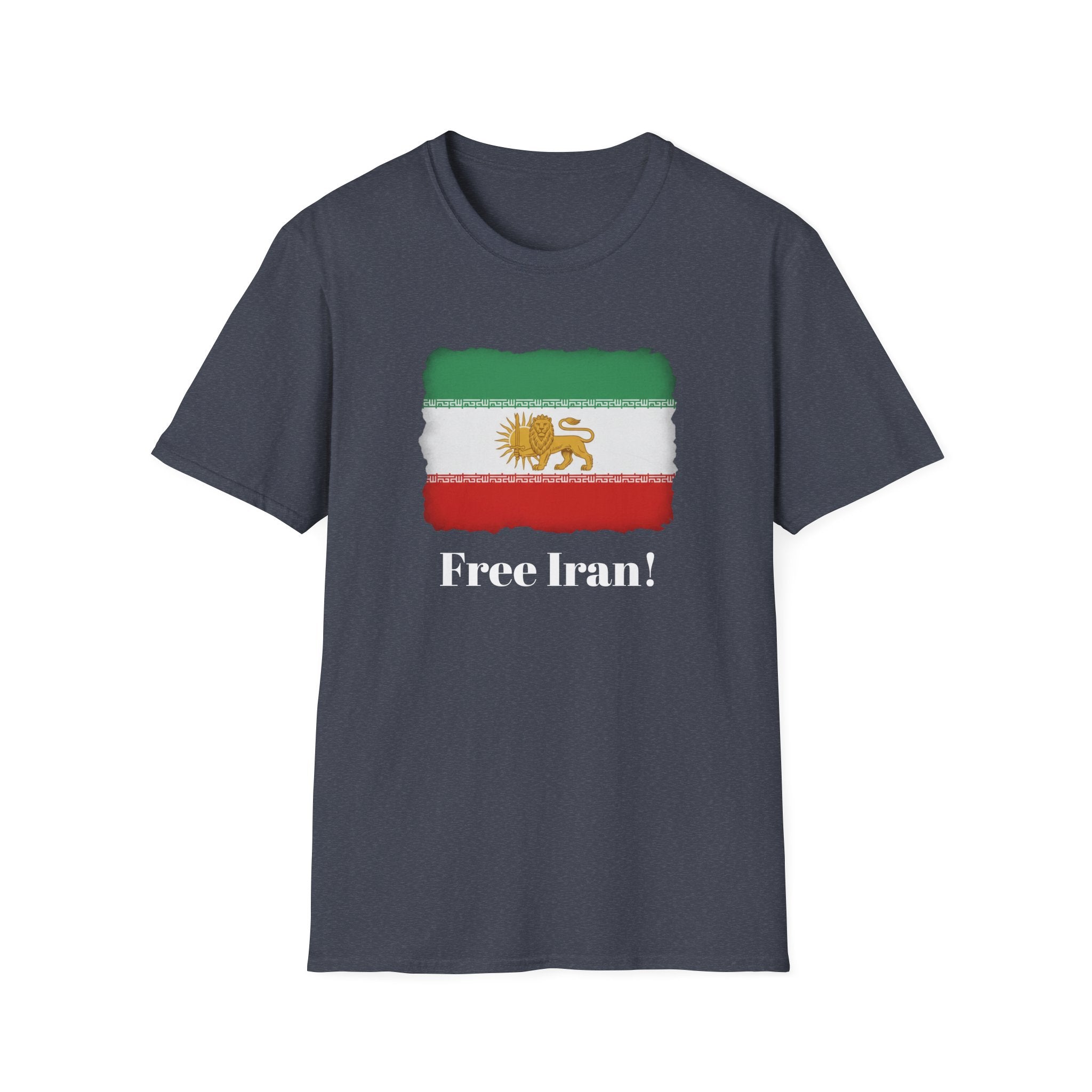 Free Iran Lion & Sun Flag T-Shirt — Lion & Sun Vintage Iran Independence Tee
