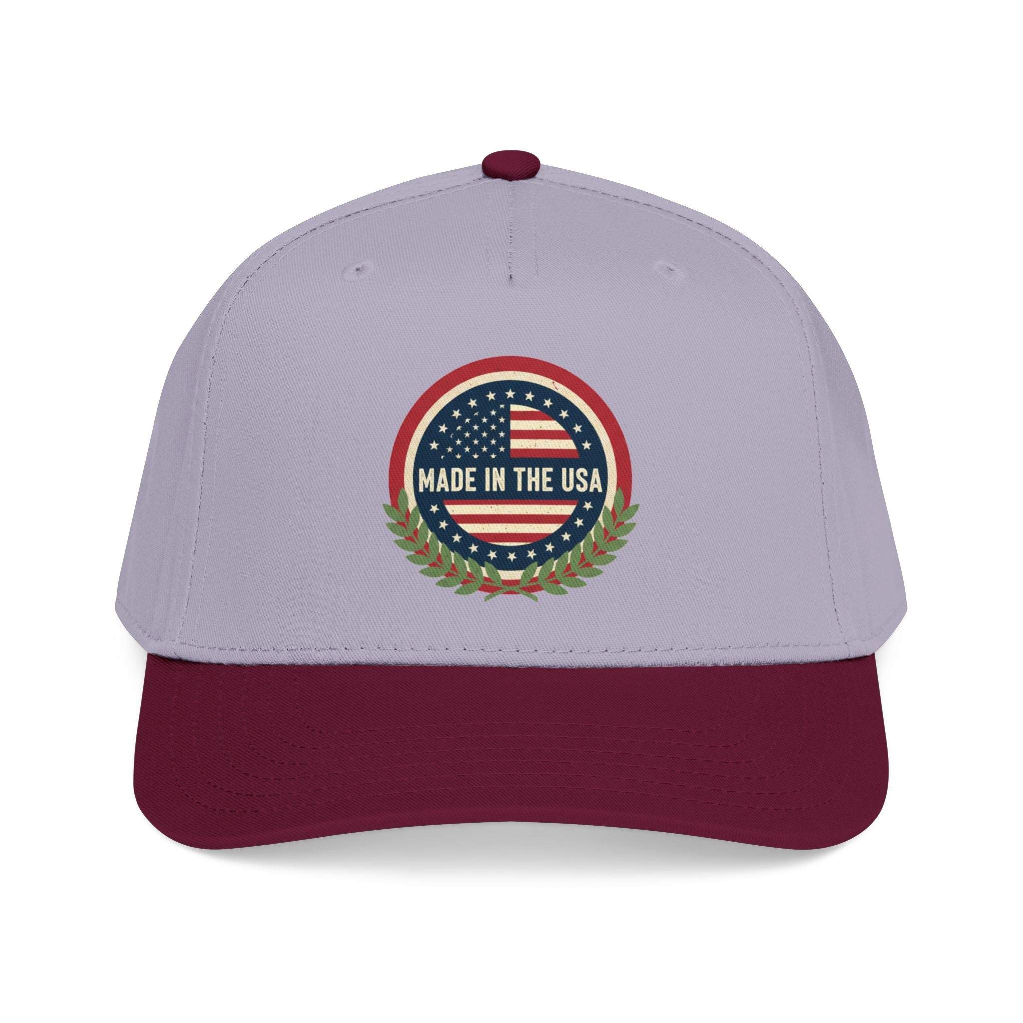 Made in the USA Baseball Cap — Vintage American Flag Patch