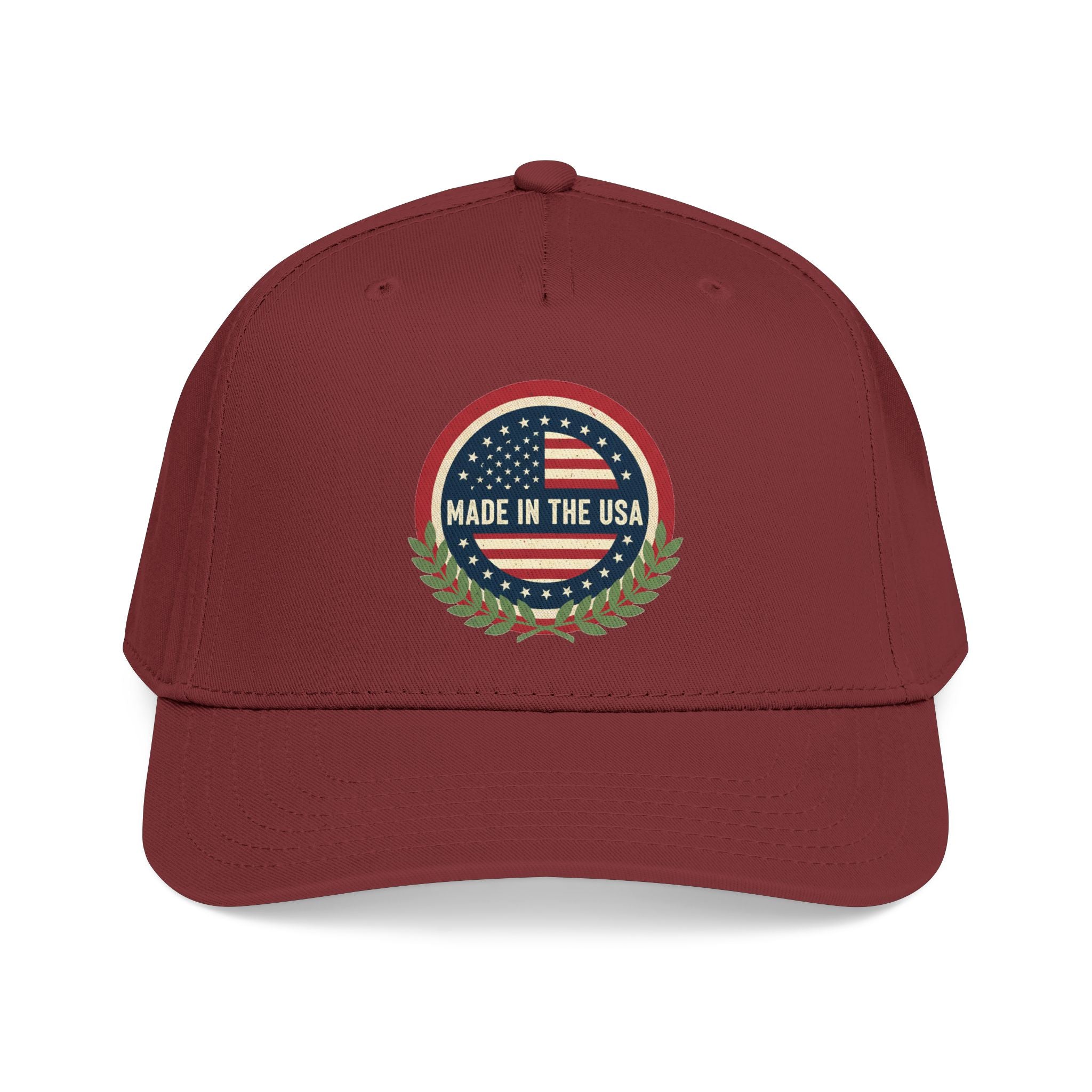 Made in the USA Baseball Cap — Vintage American Flag Patch