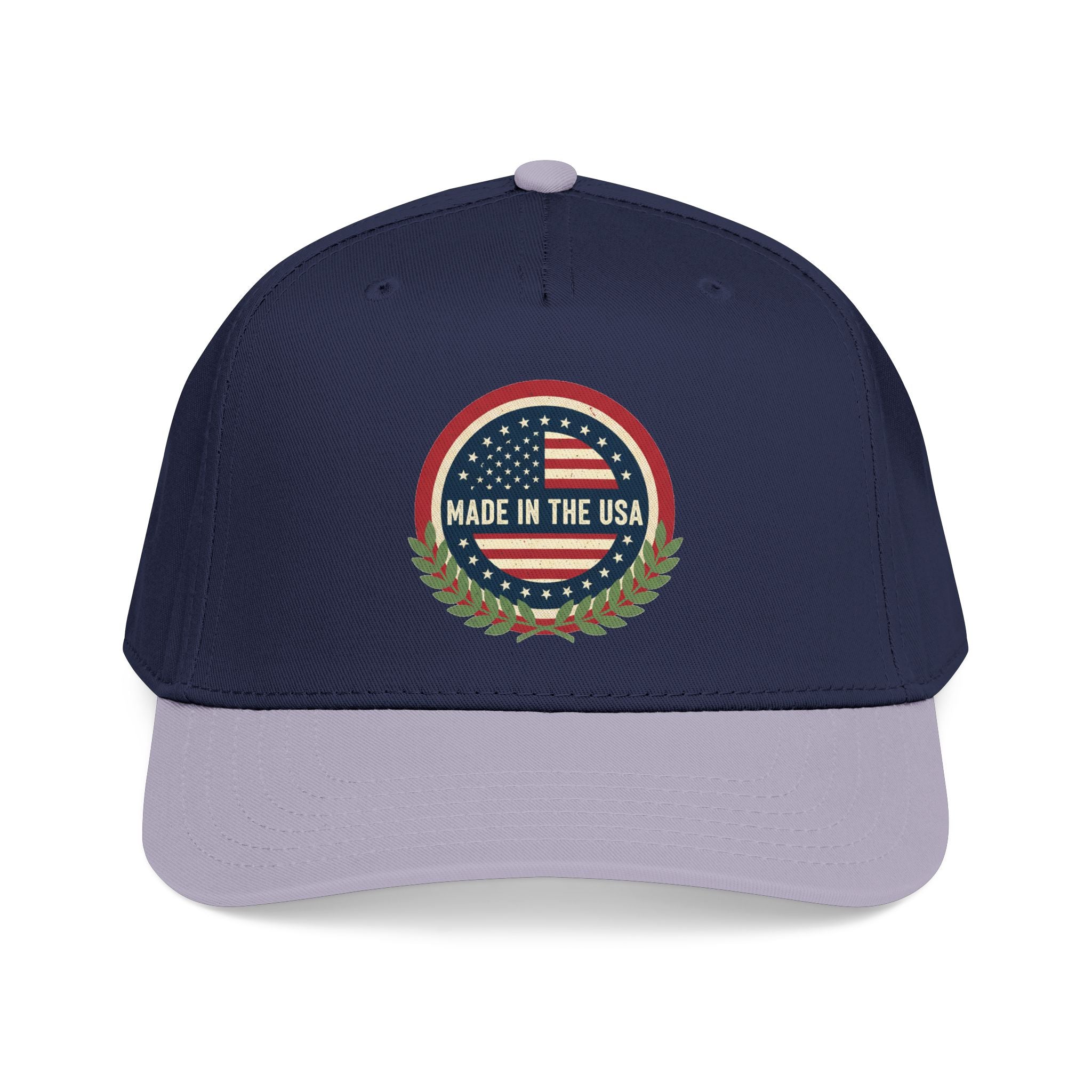 Made in the USA Baseball Cap — Vintage American Flag Patch