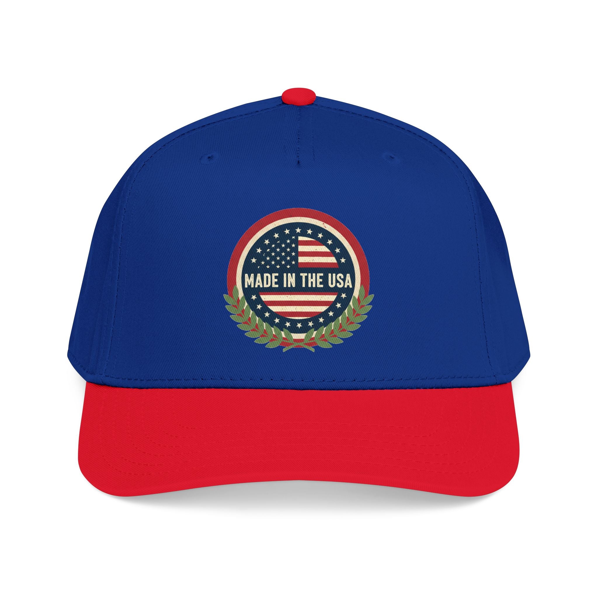 Made in the USA Baseball Cap — Vintage American Flag Patch