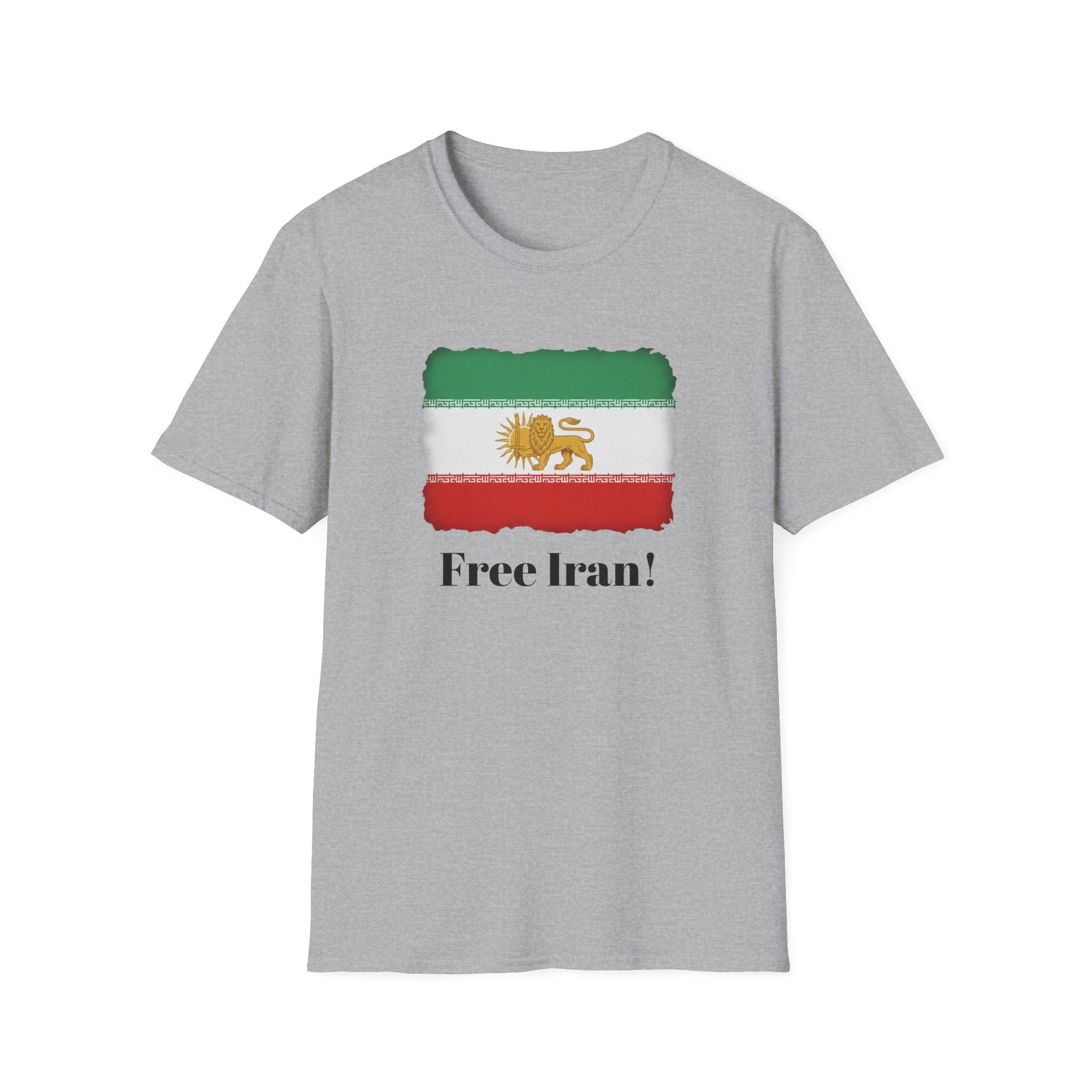 Free Iran Lion & Sun Flag T-Shirt — Lion & Sun Vintage Iran Independence Tee