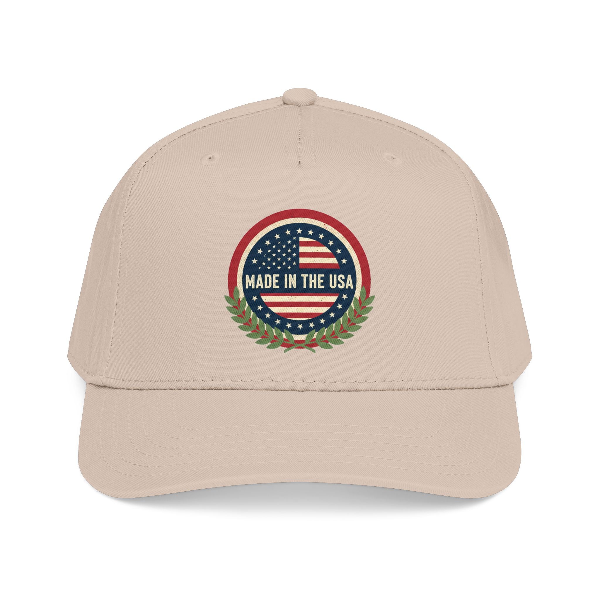 Made in the USA Baseball Cap — Vintage American Flag Patch