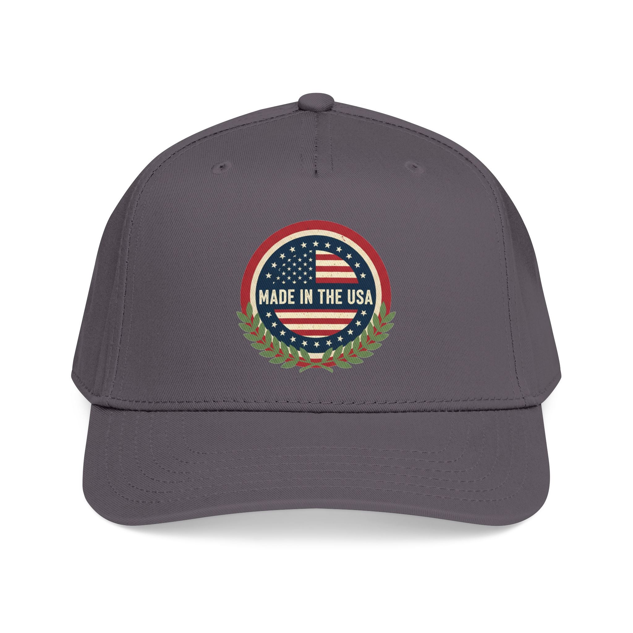 Made in the USA Baseball Cap — Vintage American Flag Patch