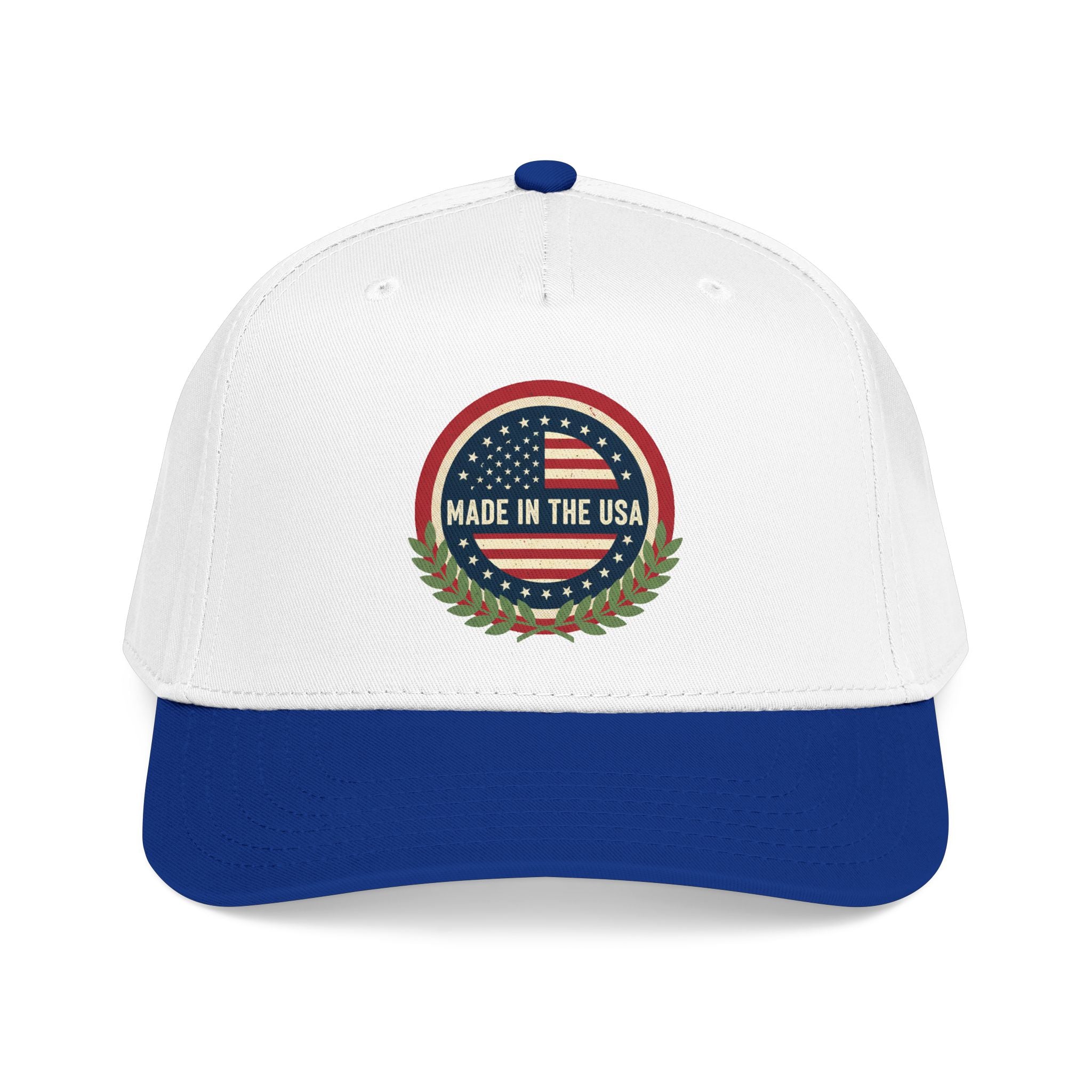 Made in the USA Baseball Cap — Vintage American Flag Patch