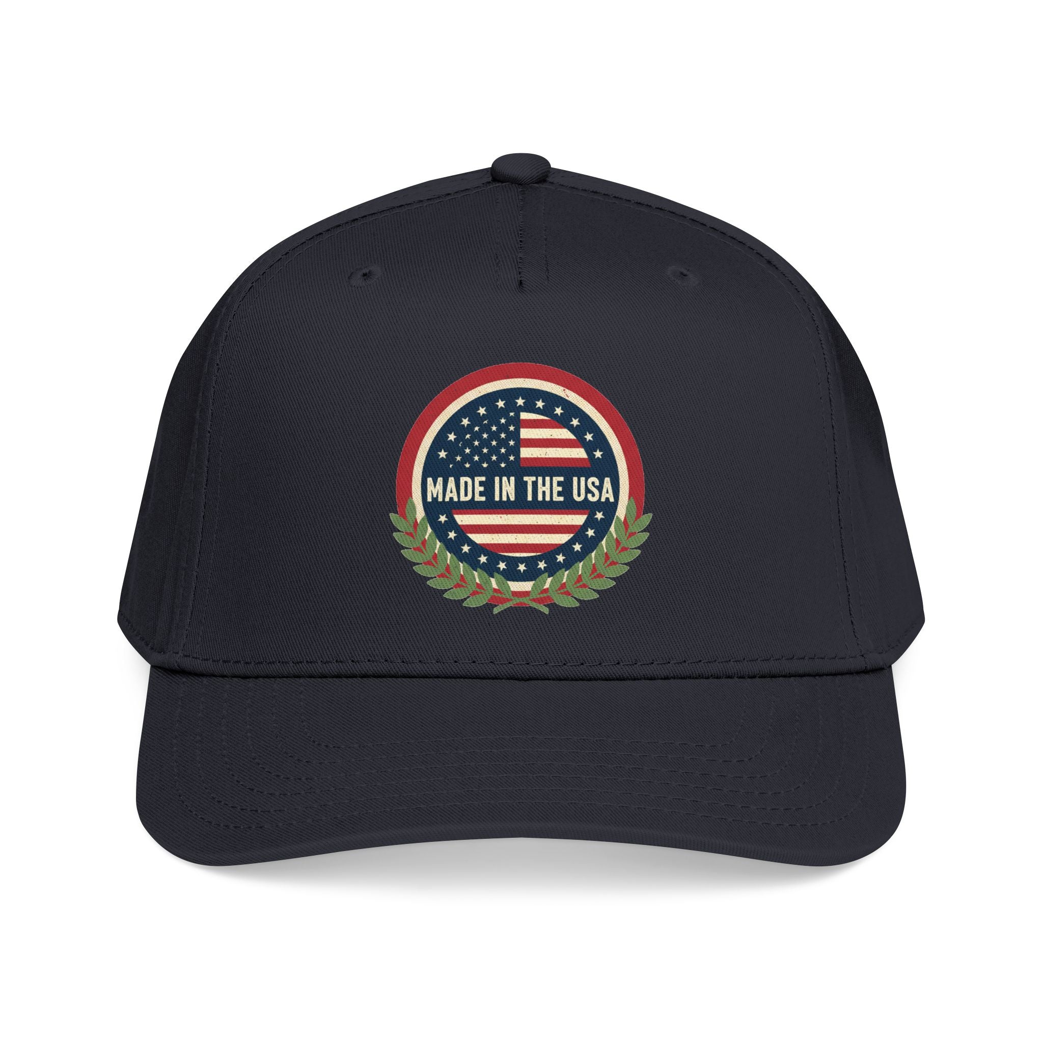 Made in the USA Baseball Cap — Vintage American Flag Patch