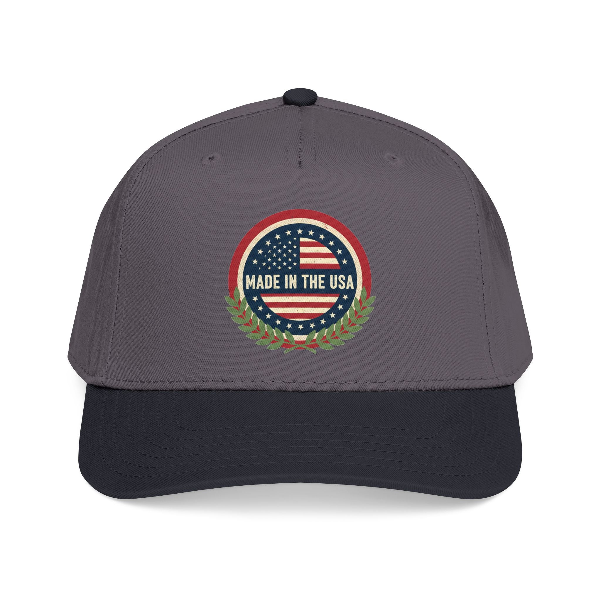 Made in the USA Baseball Cap — Vintage American Flag Patch