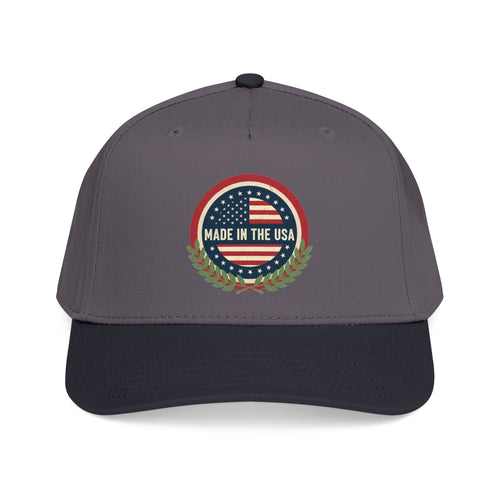 Made in the USA Baseball Cap — Vintage American Flag Patch