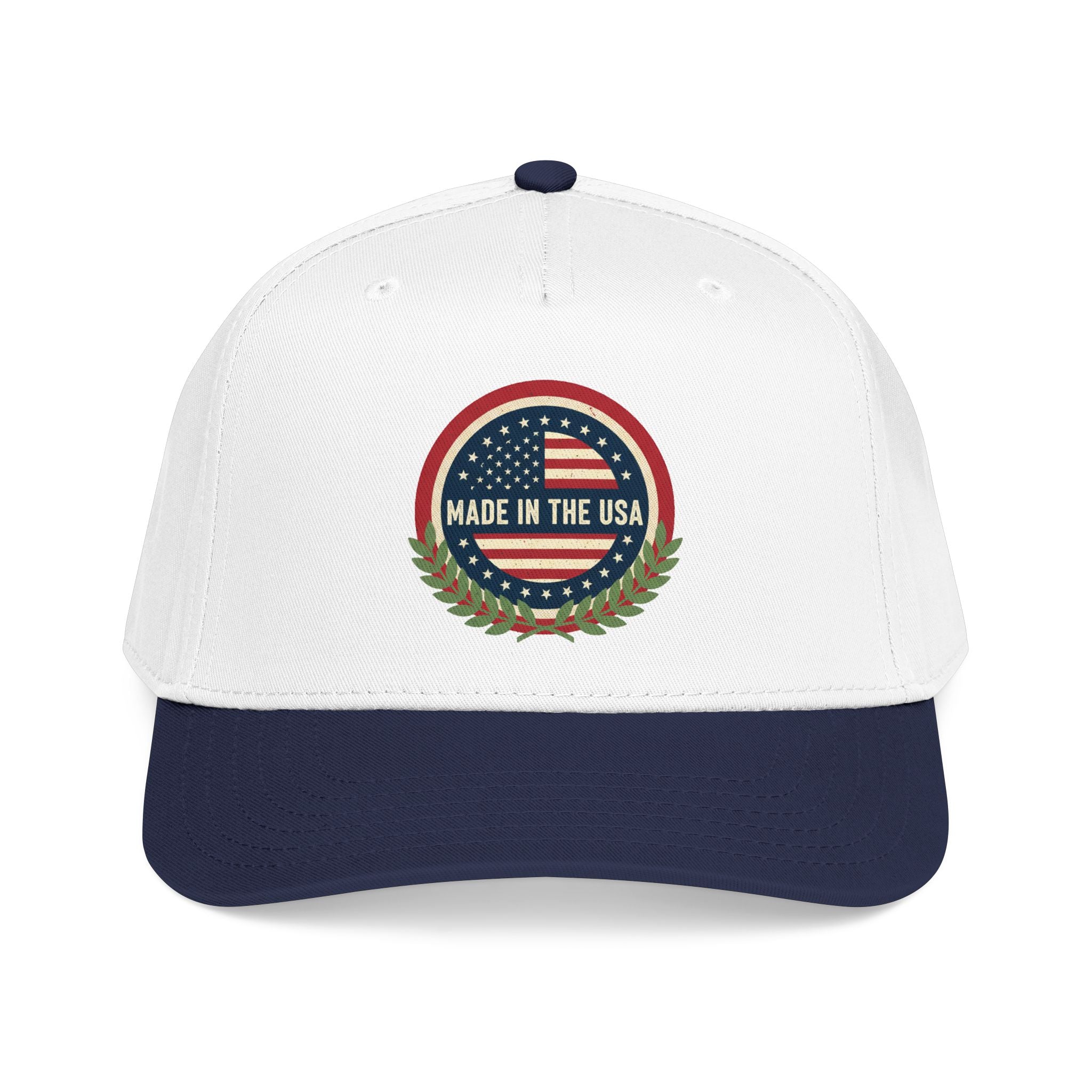 Made in the USA Baseball Cap — Vintage American Flag Patch