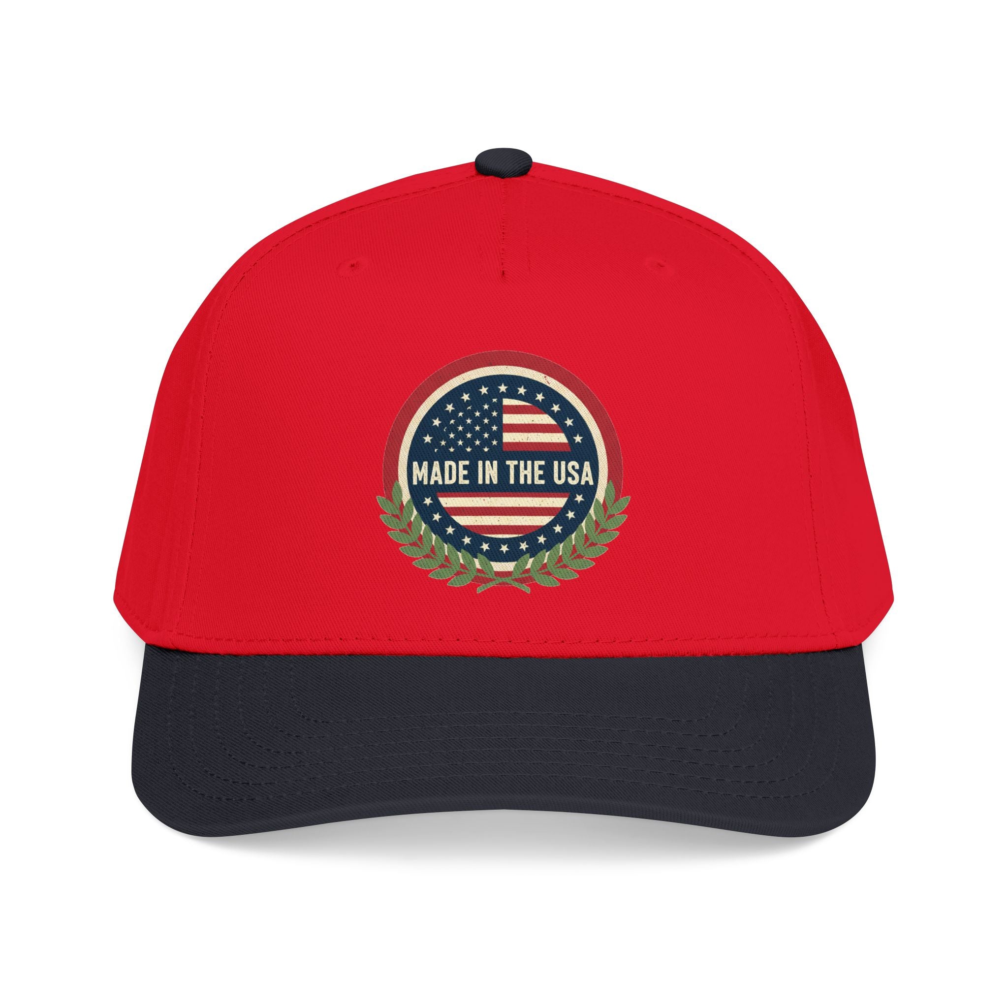 Made in the USA Baseball Cap — Vintage American Flag Patch